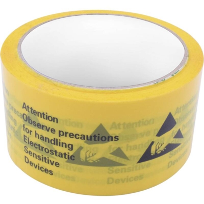 Nastro adesivo ESD 1 pz. Giallo, Nero (L x L) 50 m x 48 mm Quadrios