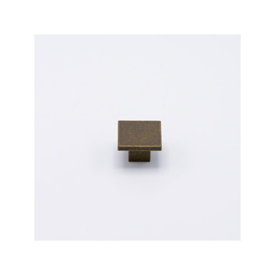 Pomolo quadrato effetto bronzo 30x30x19mm - 022Q Quadro - POLIDEAS