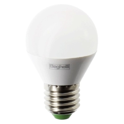 Lampadina Beghelli Sfera LED E27 5W 3000K luce calda 56990