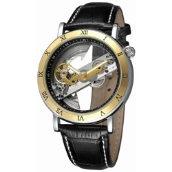 FORSINING lusso di scheletro Uomo Automatico Meccanico Watch Auto-Vento in acciaio inox / Vera Pelle L'uomo d'affari l'orologio Masculino Relogio + características