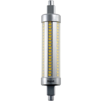 Lampada Beghelli LED R7S 118MM 10W 2700K luce calda 56806
