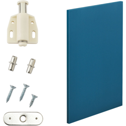 [en.casa] - Porta per scaffale stabile in turchese - MDF, impiallacciato - adatto per scaffale murale (AxLa) 45x3cm en oferta