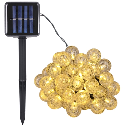 9.35 m 50 solare sensore luce Puck bolla bianco caldo stringhe chiare Valutazione impermeabile IP44 - ASUPERMALL