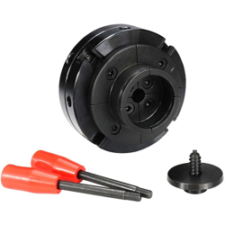 Mandrino del tornio per la lavorazione del legno da 4 pollici 100 parti Mandrino a 4 griffe Mandrino autocentrante conico serrato a mano Micro en oferta