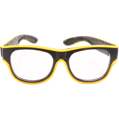 Standard LED YJ012 delle lenti degli occhiali 10 colore trasparente opzionale USB wireless bicchieri Sparkler del partito di ricarica bicchieri