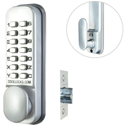 0155 SG - Serratura su mortasa a funzionamento meccanico digitale, con pannello esterno a 2 funzioni - Codelocks en oferta