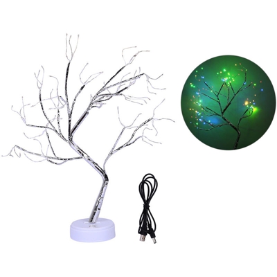 BZ1190 108 di simulazione lampada lampada a LED albero di rame leggero tocco interruttore della luce di notte la decorazione domestica (+ USB due