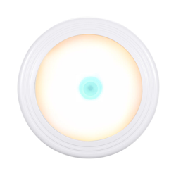 notte creativo casa luce esterna guardaroba semplice luce notturna circolare (senza nave batteria) sotto i tasti bianchi caldi - ASUPERMALL precio