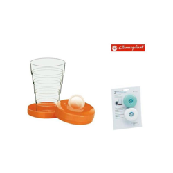 Cosmoplast 2 Bicchieri tascabili con portapillole - colori assortiti precio