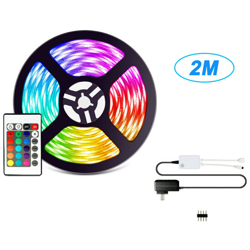 2 m tuta impermeabile intelligente Telecomando lampada striscia LED RGB LED con perline lampada telecomando a distanza interruttore di controllo en oferta