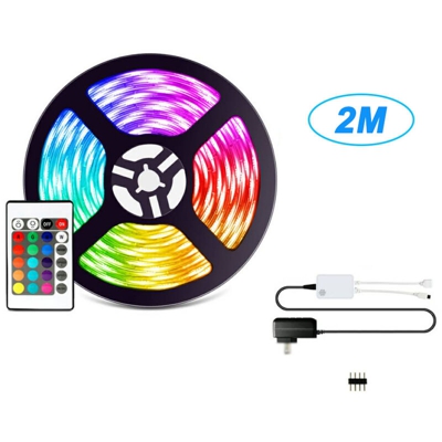 2 m tuta impermeabile intelligente Telecomando lampada striscia LED RGB LED con perline lampada telecomando a distanza interruttore di controllo
