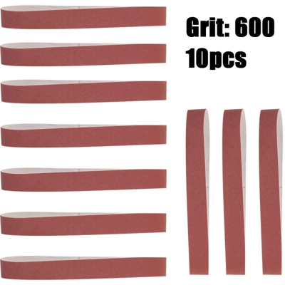 10pcs 740 * 40mm nastri abrasivi 60-600 Grit molatura e lucidatura di ricambio per smerigliatrici angolari, 600# - ASUPERMALL