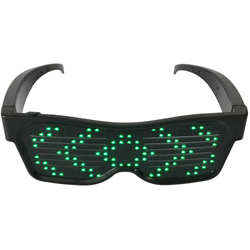 Magia LED occhiali ricaricabile USB wireless Bicchieri emettitori di luce bar festa di Natale salto di partiti di festa necessario luce verde precio