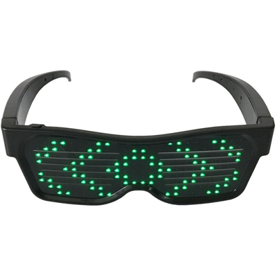 Magia LED occhiali ricaricabile USB wireless Bicchieri emettitori di luce bar festa di Natale salto di partiti di festa necessario luce verde