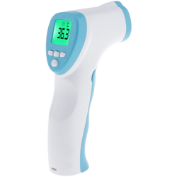 Termometro a infrarossi, senza contatto, allarme per alta temperatura, blu, F002 - ASUPERMALL precio