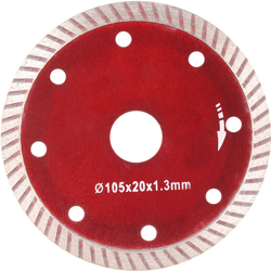 Fetta diamantata, lama per sega, re in ceramica, 105X20X1.3mm - ASUPERMALL en oferta
