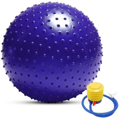 Ispessimento di massaggio yoga Foot Ball pompa gonfiabile 75 centimetri viola + - ASUPERMALL
