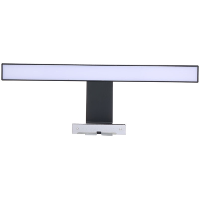 Lampada specchio del LED 110-240V vernice nera opaca ABS comma lunghezza 6W 30 centimetri - ASUPERMALL
