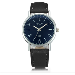 Guarda pelle PU cinturino da polso al quarzo con sveglia casuale per le donne e gli uomini - ASUPERMALL características