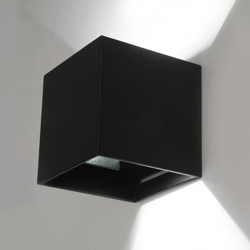 parete esterna impermeabile IP65 Parete Parete sfondo quadrato alloggiamento impermeabile intera lampada nero AC85-265V alluminio dimmerabile 12W características