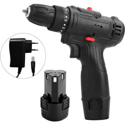 12V multifunzionale elettrico ad impulsi a batteria Drill-alta potenza Tools Batteria al litio ricaricabile senza fili a mano Trapani casa fai da te precio
