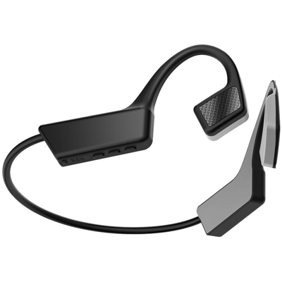 K08 Bluetooth 5.0 auricolare senza fili stile orecchie per le cuffie di sport impermeabile nero - ASUPERMALL