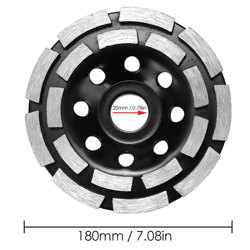 Di diamante di rettifica a disco Abrasivi calcestruzzo Materiali di consumo diamante Grinder Wheel lavorazione dei metalli taglio Massoneria Wheels características
