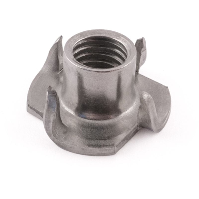 SD prodotti ptn0811st-10 4 Pronged t-nut, acciaio INOX, M8 x 11 mm, set di 10 pezzi - SD PRODUCTS