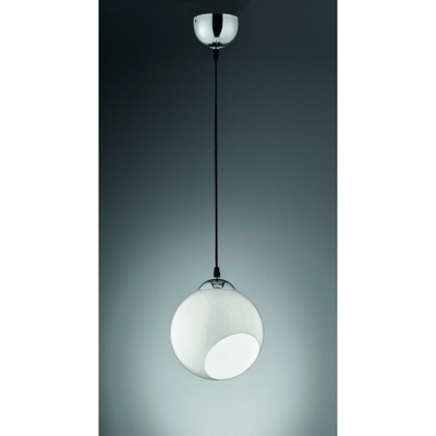 ITALIA CLOONEY SOSPENSIONE DIAMETRO 20CM ATTACCO GRANDE E27 COLORE BIANCO R30071001 - Trio Lighting