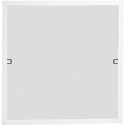 Schellenberg 70032 protezione dagli insetti della finestra Plus, Zanzariera con cornice – 130 x 150 cm in Bianco, 1 pezzi