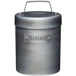 Kitchencraft industriale da cucina in stile vintage metal Tea Caddy, metallo, Grey, 10.5 x 11 x 17 cm - KITCHEN CRAFT características