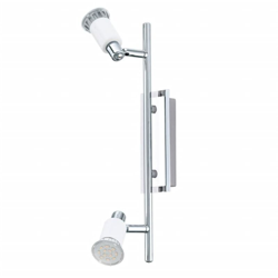 ERIDAN SPOT ATTACCO GU10 DA INTERNO IN METALLO COLORE CROMO E BIANCO LUCIDO 90833 - Eglo precio