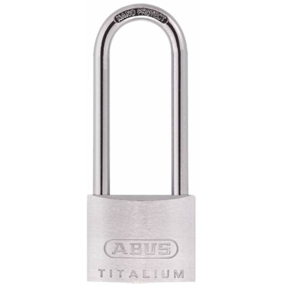Abus 64TI/50HB80 - Lucchetto cardato in titanio con chiusura lunga 50 x 80 mm