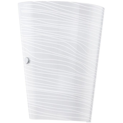 Eglo Applique Caprice 60W In Vetro Satinato Colore Cromo 91856 en oferta