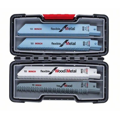 Bosch - Set Di 20 Lame Per Sega A Sciabola Toughbox Per Legno E Metallo 2607010902