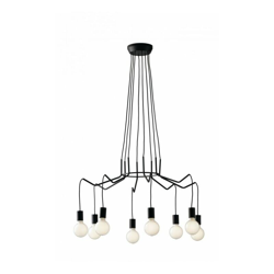 Sospensione Habitat Nera 8Xe27 85Cm - INTEC características