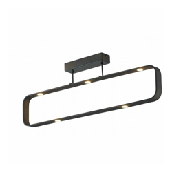 Plafoniera Led Moka Caffe' 7X5W 2450Lm 4000K Dimmerabile 80X26X6Cm - INTEC en oferta