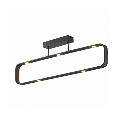 Plafoniera Led Moka Caffe' 7X5W 2450Lm 4000K Dimmerabile 80X26X6Cm - INTEC