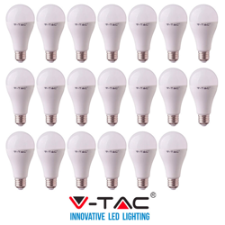 10 Lampadine Led 9 W E27 V-Tac Bianco Caldo Naturale Freddo características