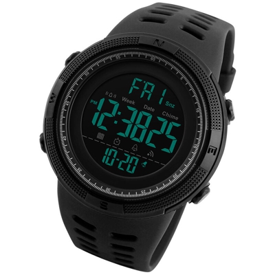 Orologi SKMEI uomini di sport Countdown Double Time Guarda Allarme Cronografo digitali da polso impermeabile 50M Relogio Masculino