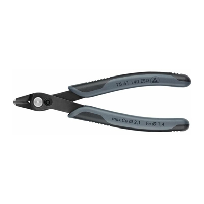 KNIPEX Elettronico Super Knips® ESD brunito con manicotti multicomponente 125 mm