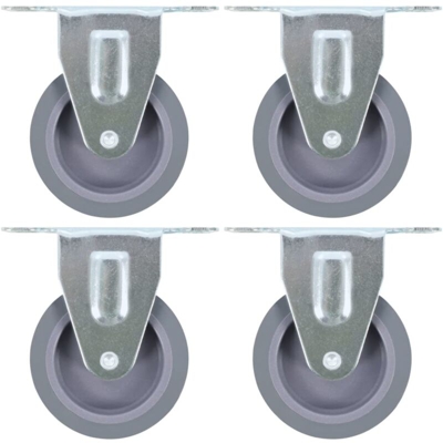 Rotelle Fisse 4 pz 75 mm - VIDAXL