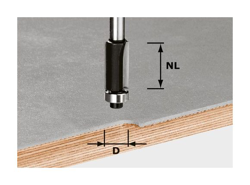 Festool Fresa per rifilare HW gambo 8 mm HW S8 D12,7/NL25 precio