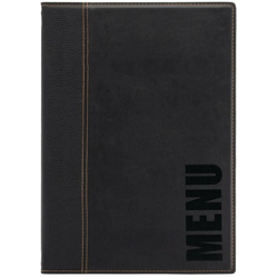 Securit - Menu moderno Holder - A4 a colori: nero. 1 Inserire (4 pagine). características