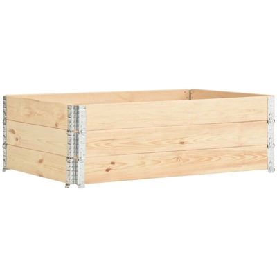 Collari per Pallet 3 pz 50x150 cm in Legno Massello di Pino - VIDAXL