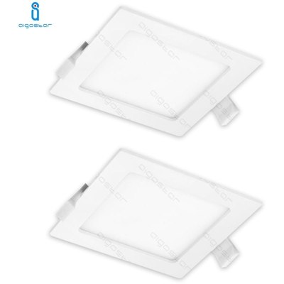 Pannello Led Faretto Da Incasso 18W 4000K Ultra Slim Bianco Quadrato 2 Pezzi - AIGOSTAR
