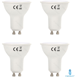 4x LAMPADINA LED GU10 8W 6400K BIANCO FREDDO A+ 600LM FASCIO 120° 160° AIGOSTAR A5 precio