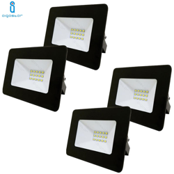 4x FARO LED SLIM PROIETTORE 10W SMD 6400K BIANCO FREDDO IP65 DA ESTERNO AIGOSTAR precio