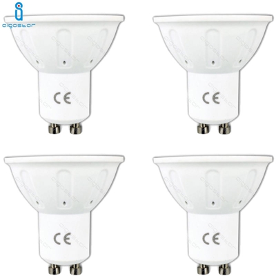 Lampadina Led Gu10 6W 3000K Bianco Caldo A+ 420Lm 120° Fascio Ampio Aigostar 4 Pezzi