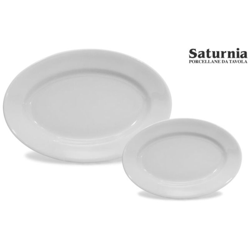 Saturnia Piatto Ovale 35cm Tivoli Bianco en oferta